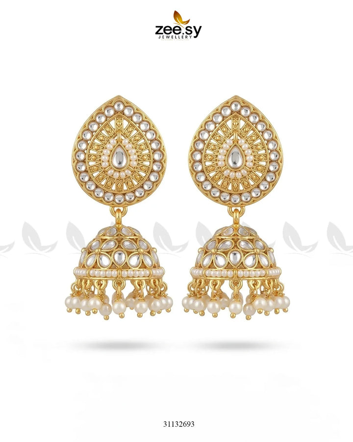 Sitara Center Kundan Malla Set Malla Necklace - Zeesy Jewellery Pakistan | Premium Artificial & Imitation Jewellery