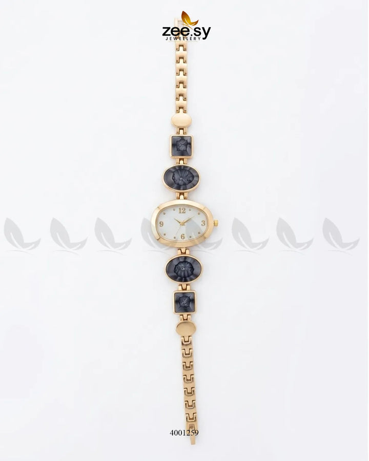 Slate Oval Link Watch Bracelet