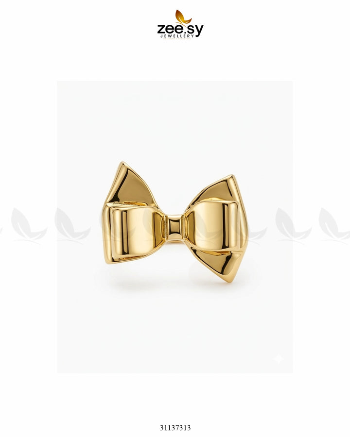 Structural Gilded Droplet Open Ring Finger Ring - Zeesy Jewellery Pakistan | Premium Artificial & Imitation Jewellery