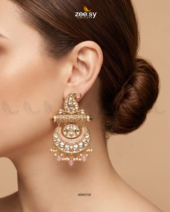 Traditional Pearls Danglers Earrings