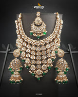 Uzma Bridal Set Green - Zeesy Jewellery