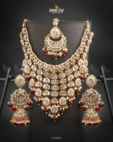 Uzma Bridal Set Red - Zeesy Jewellery