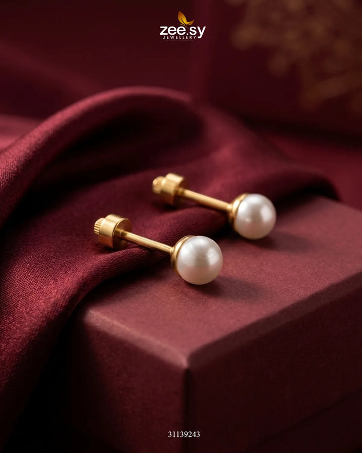 Velora Pearl Stud Earrings Earrings - Zeesy Jewellery Pakistan | Premium Artificial & Imitation Jewellery