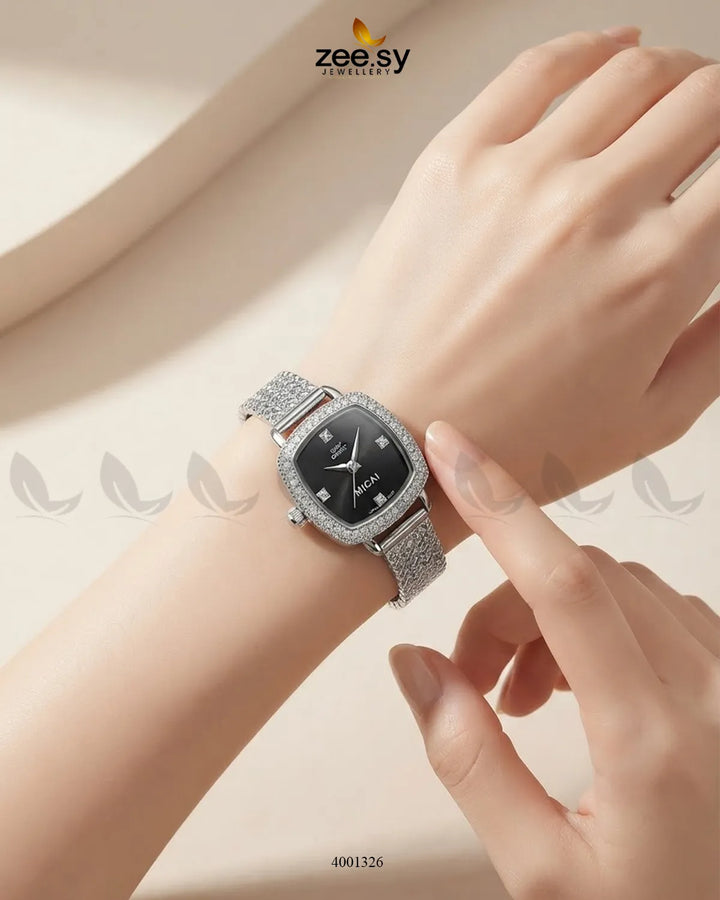 Wave Cushion Mesh Watch