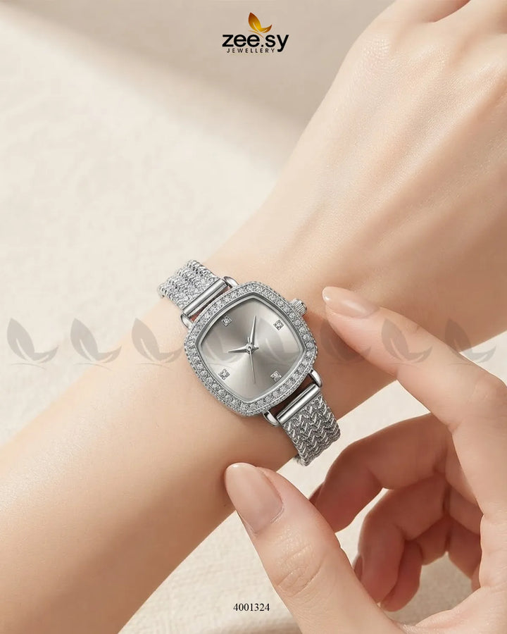 Wave Cushion Mesh Watch