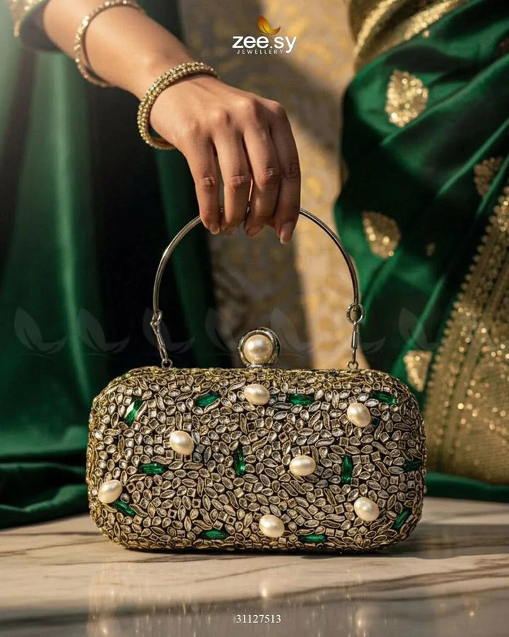 Jungle Queen's Formal Clutch Bag ACCESSORIES - Zeesy Jewellery Pakistan | Premium Artificial & Imitation Jewellery