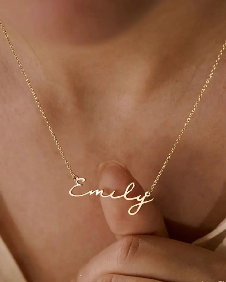 Personalized Minimalist Name Necklace ACCESSORIES - Zeesy Jewellery Pakistan | Premium Artificial & Imitation Jewellery