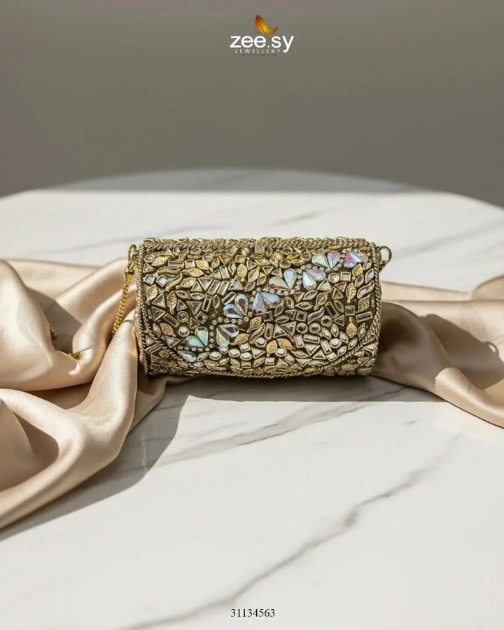 Rich Leaf Vine Clutch Bag ACCESSORIES - Zeesy Jewellery Pakistan | Premium Artificial & Imitation Jewellery
