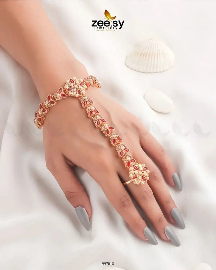 Kritika Anja Accessories Red ACCESSORIES - Zeesy Jewellery Pakistan | Premium Artificial & Imitation Jewellery