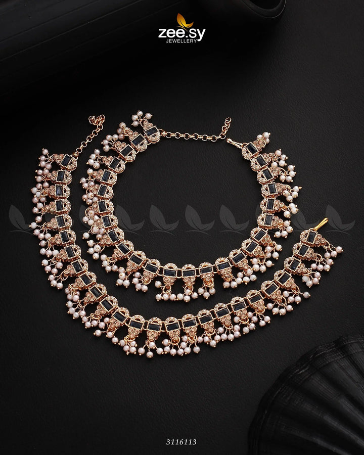 Rutilated Anklet Anklets - Zeesy Jewellery Pakistan | Premium Artificial & Imitation Jewellery