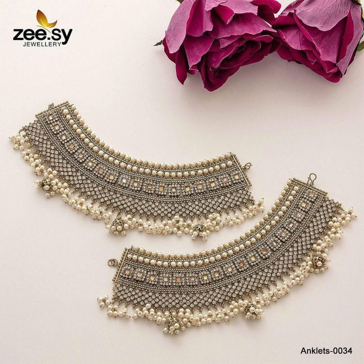 ANKLETS-0034 Anklets - Zeesy Jewellery Pakistan | Premium Artificial & Imitation Jewellery