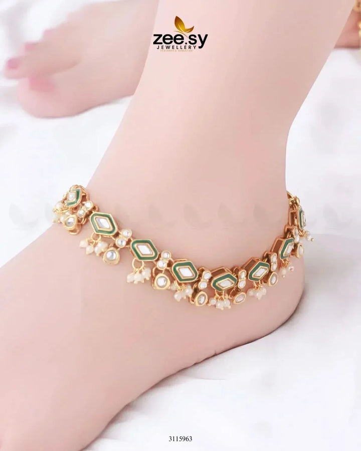 Emrah Anklet Anklets - Zeesy Jewellery Pakistan | Premium Artificial & Imitation Jewellery