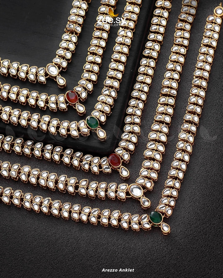 Arezzo Anklet Anklets - Zeesy Jewellery Pakistan | Premium Artificial & Imitation Jewellery