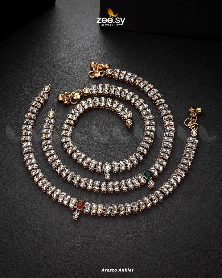 Arezzo Anklet Anklets - Zeesy Jewellery Pakistan | Premium Artificial & Imitation Jewellery