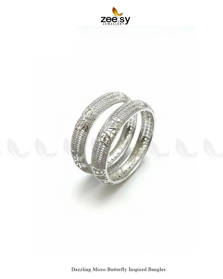 Dazzling Micro Butterfly Inspired Bangles BANGLES - Zeesy Jewellery Pakistan | Premium Artificial & Imitation Jewellery