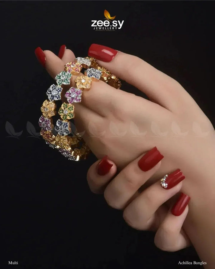Achillea Bangles BANGLES - Zeesy Jewellery Pakistan | Premium Artificial & Imitation Jewellery