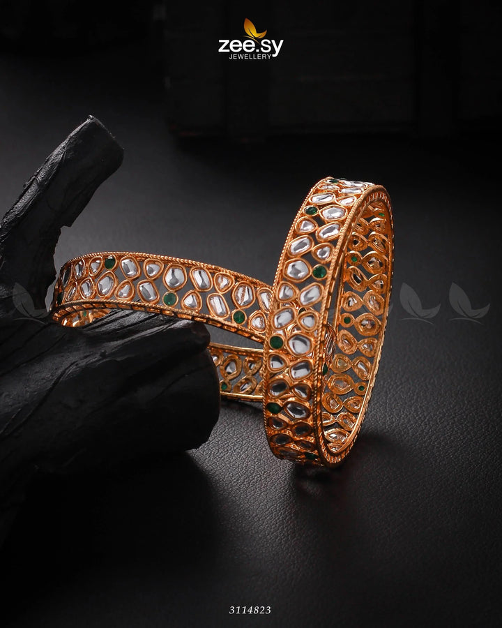 Saffron Bangles Green 2*4 Bangles - Zeesy Jewellery Pakistan | Premium Artificial & Imitation Jewellery