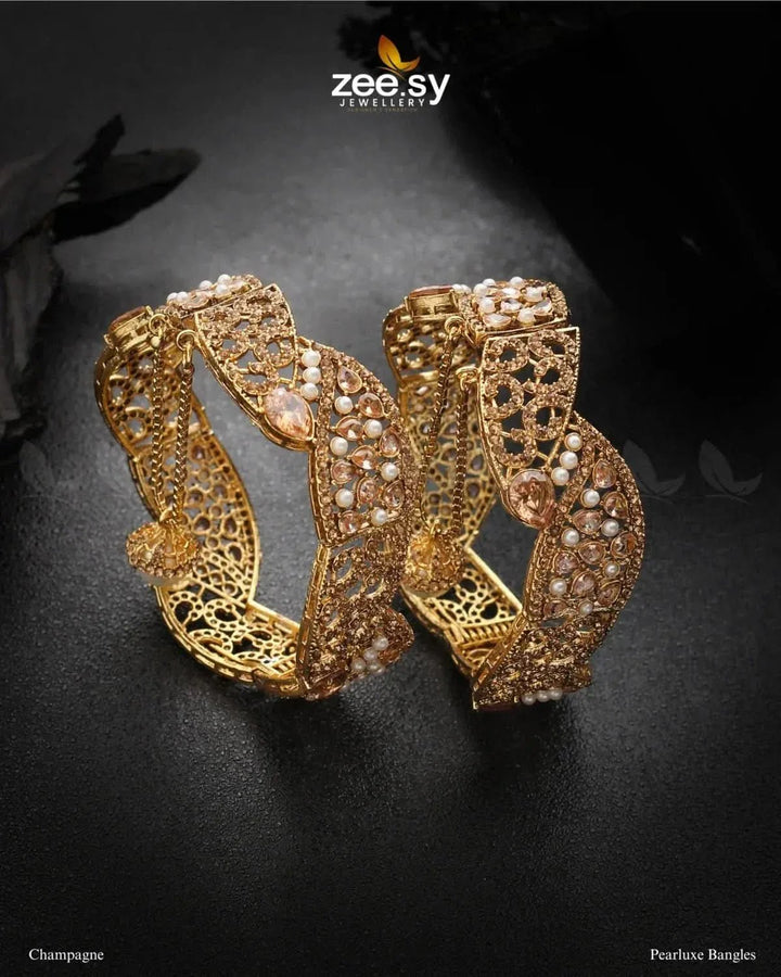 Pearluxe Bangles Champagne Bangles - Zeesy Jewellery Pakistan | Premium Artificial & Imitation Jewellery