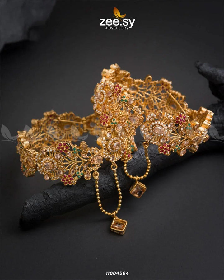 BANGLES-0340 Champagne Bangles - Zeesy Jewellery Pakistan | Premium Artificial & Imitation Jewellery
