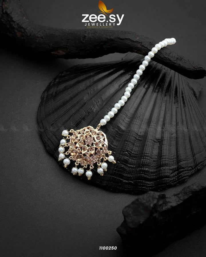 Shaahi Gulnaar Pearl Bindiya bindiya - Zeesy Jewellery Pakistan | Premium Artificial & Imitation Jewellery