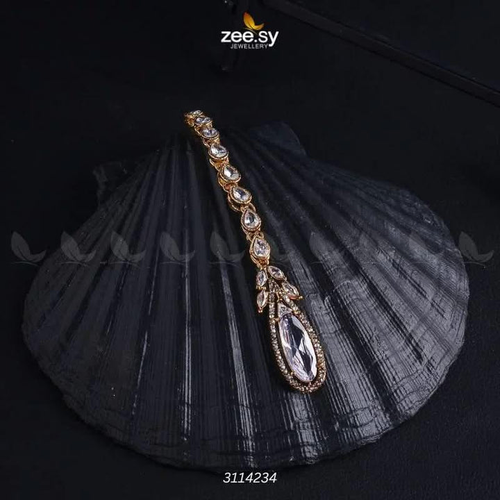 Poppy Bindiya Golden Pearl bindiya - Zeesy Jewellery Pakistan | Premium Artificial & Imitation Jewellery