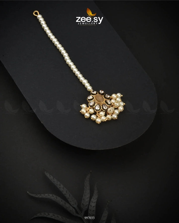 Scarlet Petal Bindiya Charm Champagne bindiya - Zeesy Jewellery Pakistan | Premium Artificial & Imitation Jewellery