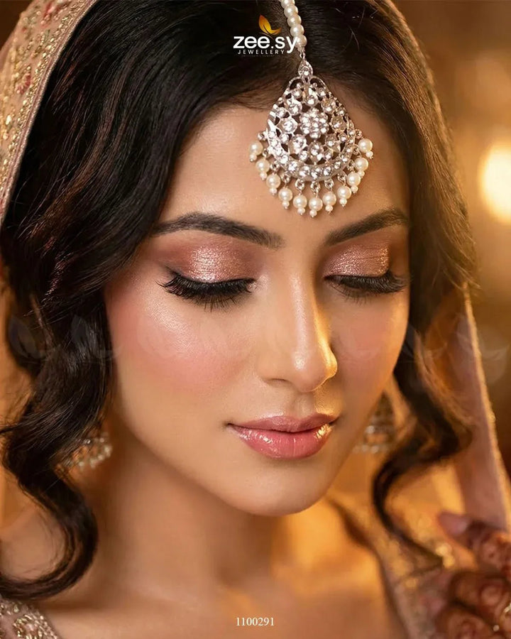 Shaahi Gulnaar Pearl drop Bindiya bindiya - Zeesy Jewellery Pakistan | Premium Artificial & Imitation Jewellery