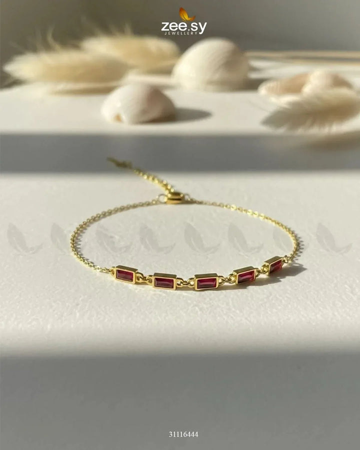 Crescent Bracelet Red Bracelet - Zeesy Jewellery Pakistan | Premium Artificial & Imitation Jewellery