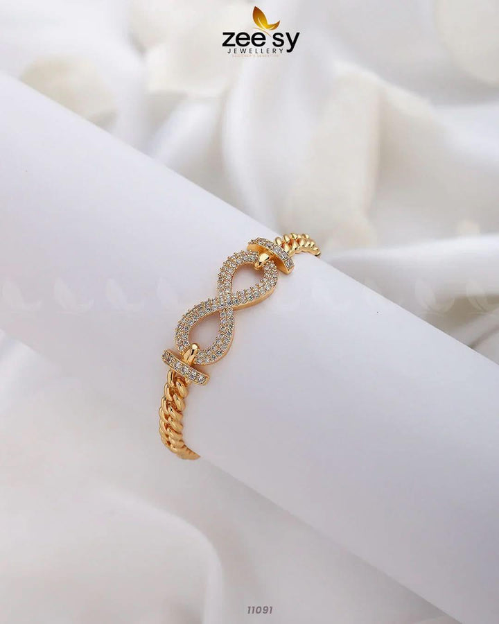 Infinity Bracelet Golden Bracelet - Zeesy Jewellery Pakistan | Premium Artificial & Imitation Jewellery