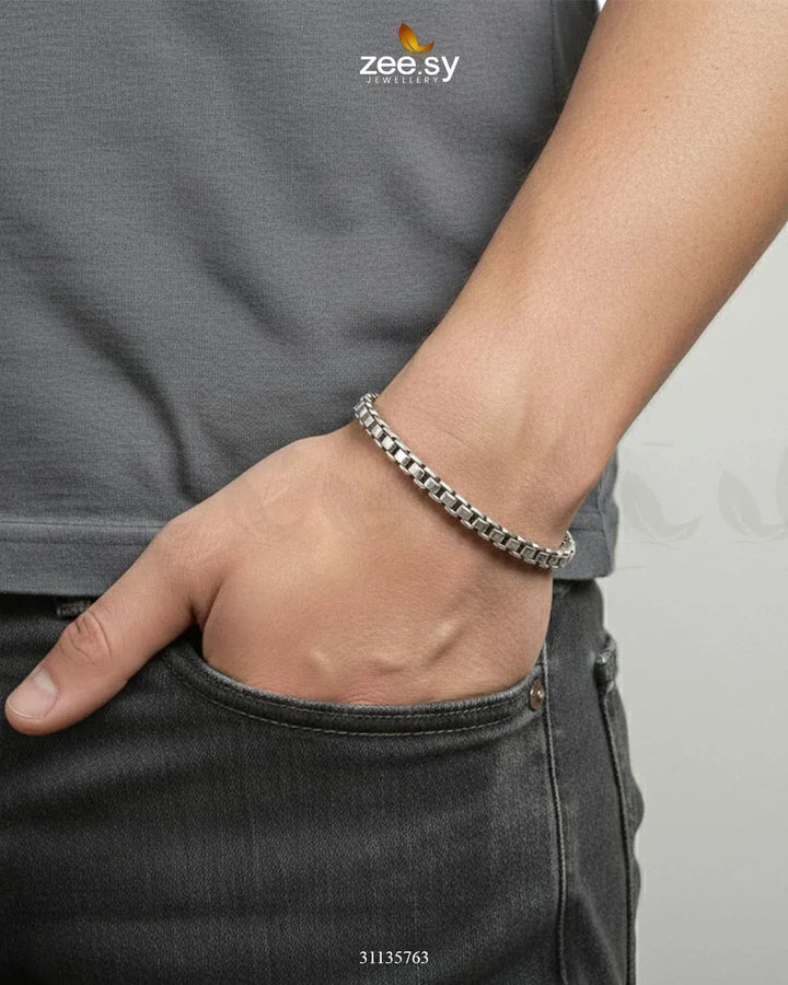 Mono Round Medium Box Bracelet for Men Bracelet - Zeesy Jewellery Pakistan | Premium Artificial & Imitation Jewellery