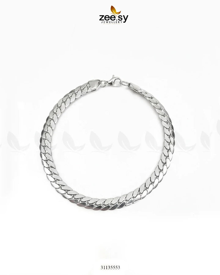Moon Medium Lace Bracelet for Men Silver Bracelet - Zeesy Jewellery Pakistan | Premium Artificial & Imitation Jewellery