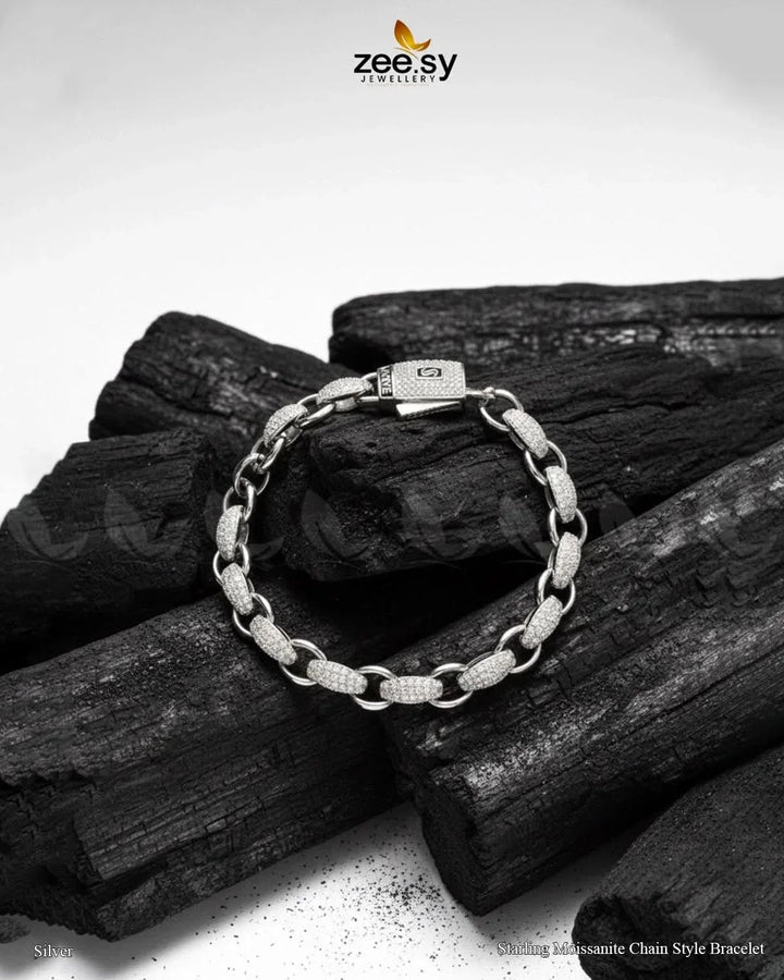 Starling Moissanite Charm Style Bracelet Bracelet - Zeesy Jewellery Pakistan | Premium Artificial & Imitation Jewellery