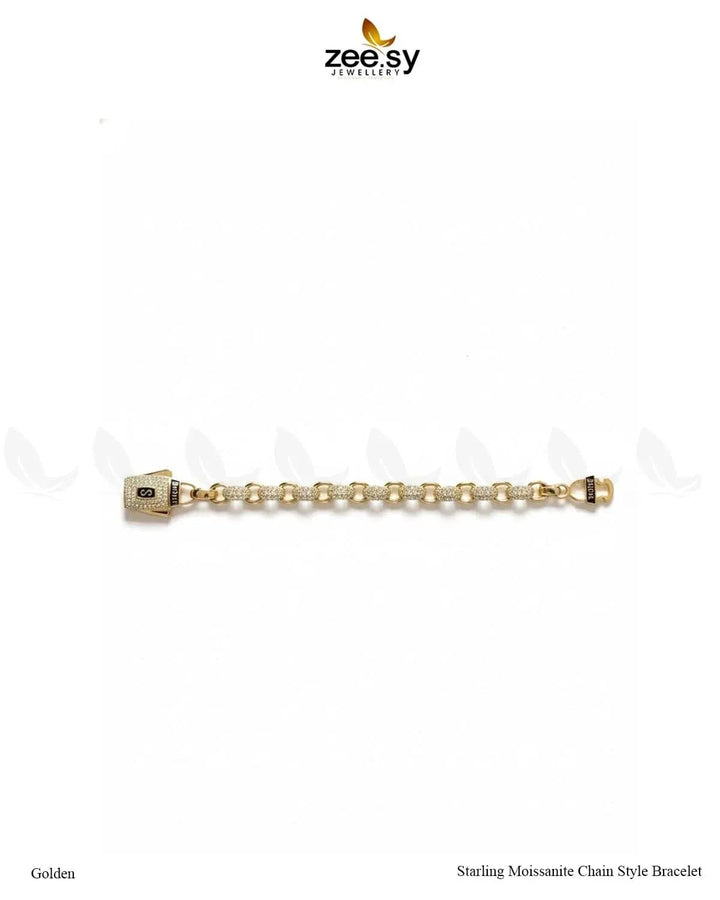 Starling Moissanite Charm Style Bracelet Bracelet - Zeesy Jewellery Pakistan | Premium Artificial & Imitation Jewellery
