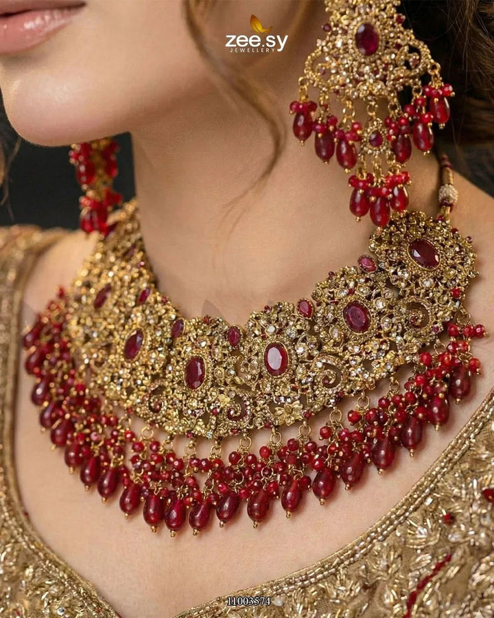 BRIDAL-0205 Bridal Set - Zeesy Jewellery Pakistan | Premium Artificial & Imitation Jewellery