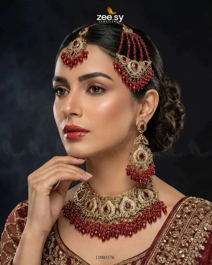 BRIDAL-0206 Bridal Set - Zeesy Jewellery Pakistan | Premium Artificial & Imitation Jewellery