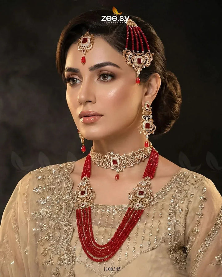 Bridal-0080 Bridal Set - Zeesy Jewellery Pakistan | Premium Artificial & Imitation Jewellery
