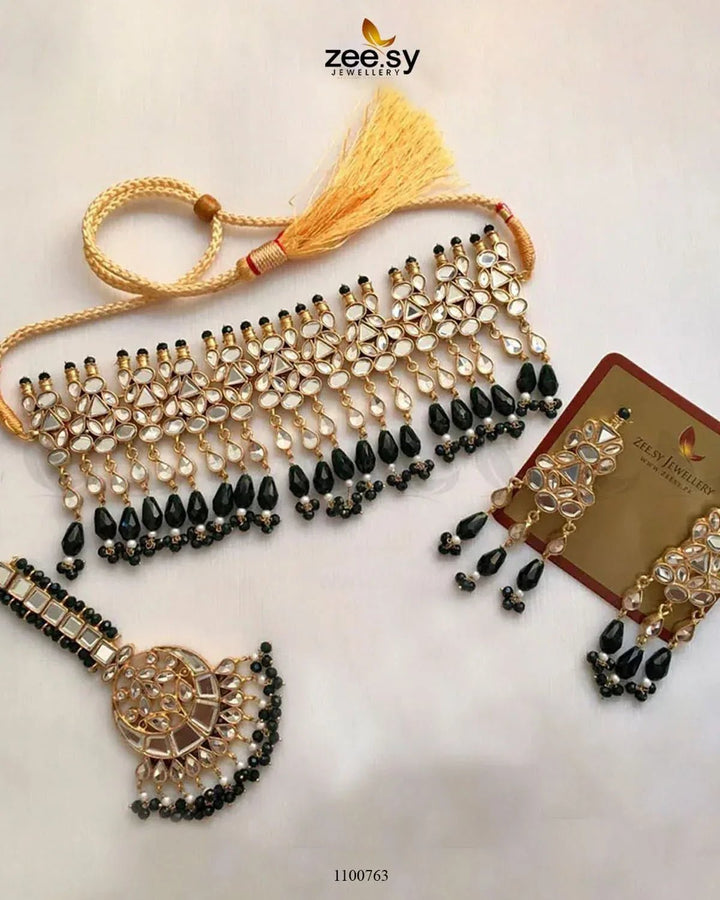 Farshi Bridal-0124 Bridal Set - Zeesy Jewellery Pakistan | Premium Artificial & Imitation Jewellery