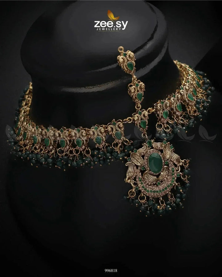 Aristocratic Bridal Set Bridal Set - Zeesy Jewellery Pakistan | Premium Artificial & Imitation Jewellery