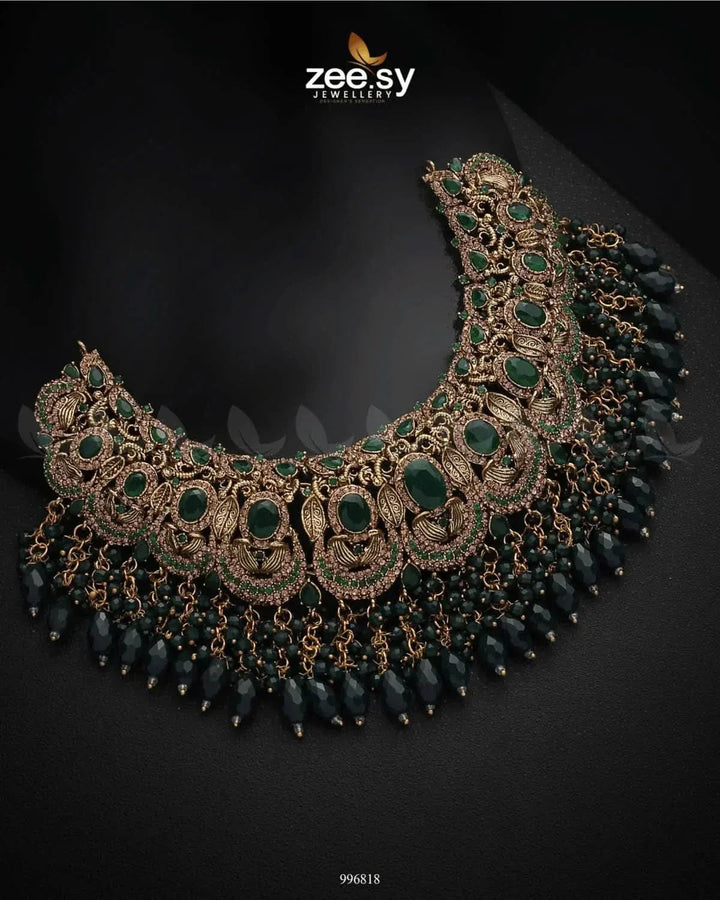 Aristocratic Bridal Set Bridal Set - Zeesy Jewellery Pakistan | Premium Artificial & Imitation Jewellery