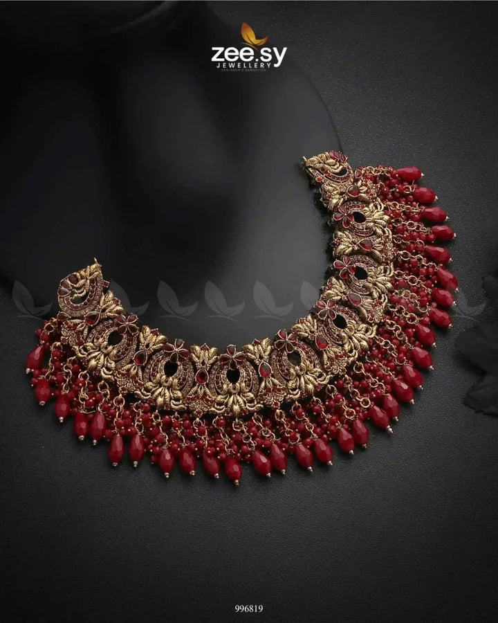 Hadiqa Bridal Set Bridal Set - Zeesy Jewellery Pakistan | Premium Artificial & Imitation Jewellery