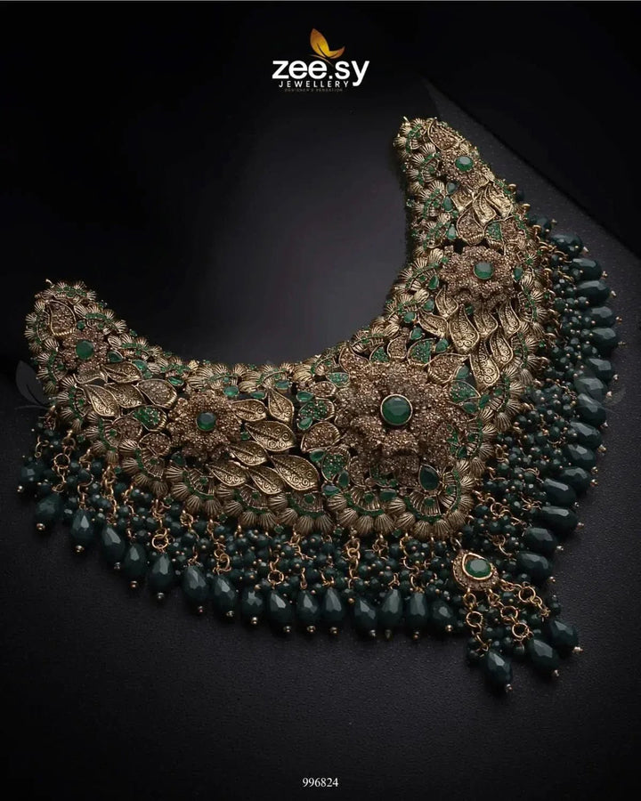 Lantana Bridal Set Bridal Set - Zeesy Jewellery Pakistan | Premium Artificial & Imitation Jewellery