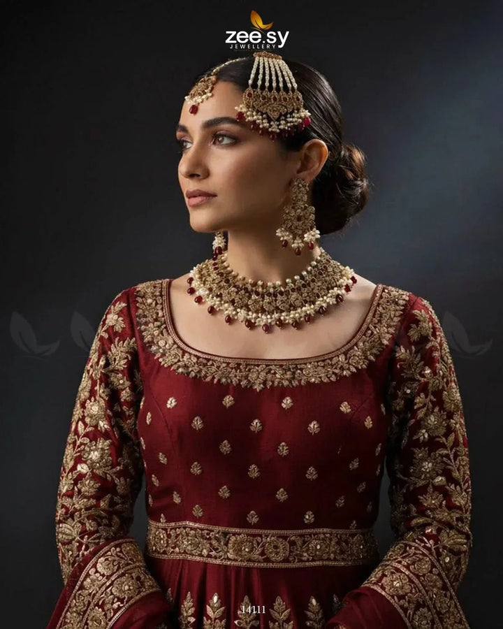 Mahira Bridal Set Bridal Set - Zeesy Jewellery Pakistan | Premium Artificial & Imitation Jewellery