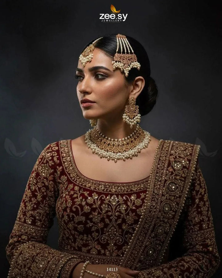 Mahira Bridal Set Bridal Set - Zeesy Jewellery Pakistan | Premium Artificial & Imitation Jewellery