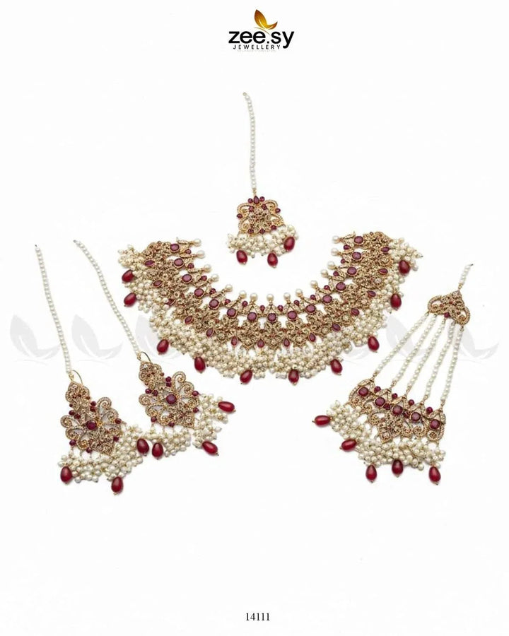 Mahira Bridal Set Bridal Set - Zeesy Jewellery Pakistan | Premium Artificial & Imitation Jewellery