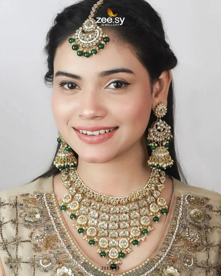 Uzma Bridal Set Bridal Set - Zeesy Jewellery Pakistan | Premium Artificial & Imitation Jewellery