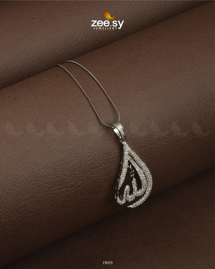 Delight Calligraphy Pendant Silver Calligraphy Pendant - Zeesy Jewellery Pakistan | Premium Artificial & Imitation Jewellery