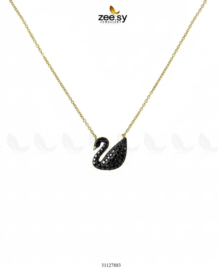 Delicate Black Swan Chain chains - Zeesy Jewellery Pakistan | Premium Artificial & Imitation Jewellery