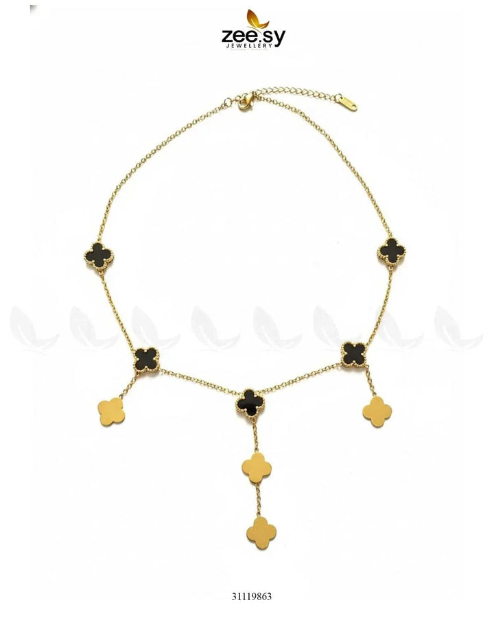 Meridian Lucky Floral Chain chains - Zeesy Jewellery Pakistan | Premium Artificial & Imitation Jewellery