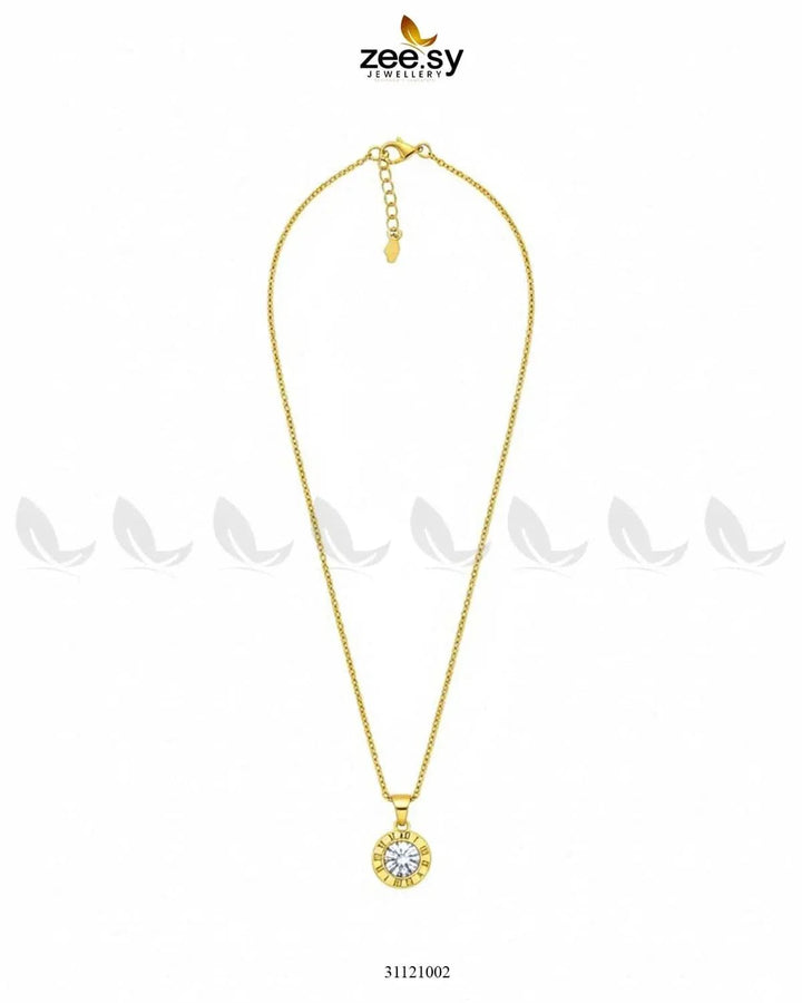 Minimalist Roman Circle Chain chains - Zeesy Jewellery Pakistan | Premium Artificial & Imitation Jewellery