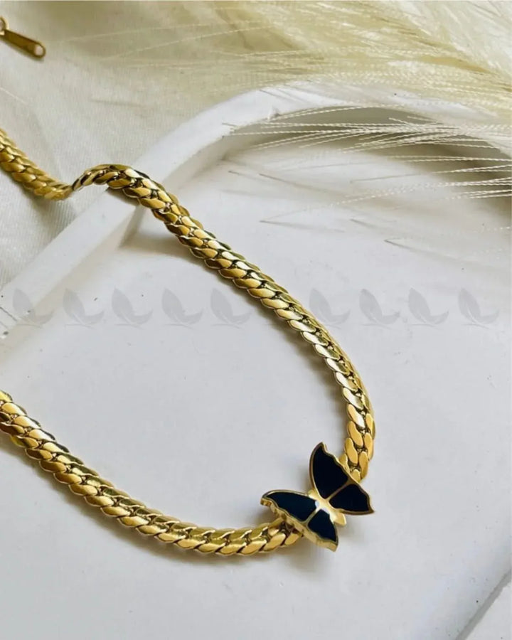 Lumen Chain Golden Black chains - Zeesy Jewellery Pakistan | Premium Artificial & Imitation Jewellery